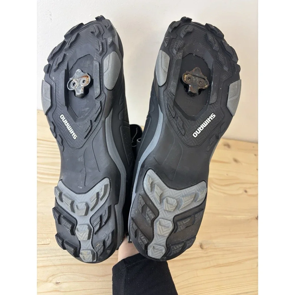 Shimano Men's Pedaling‎ Cycling Bike Shoes Black Blue SH-MT500 Size 44 N8